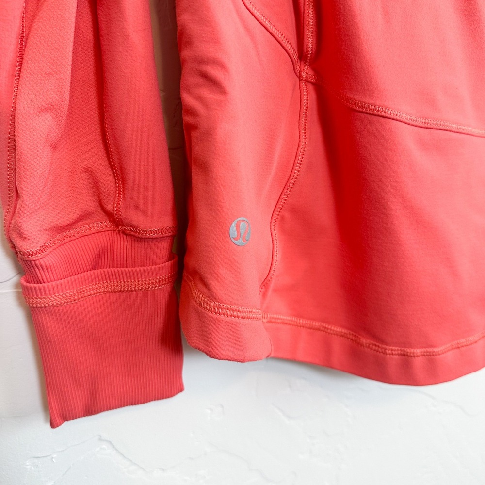 Lululemon | Race With Grace 1/2 Zip II Base Layer Athletic Jacket in Atomic Red - Picture 9 of 10